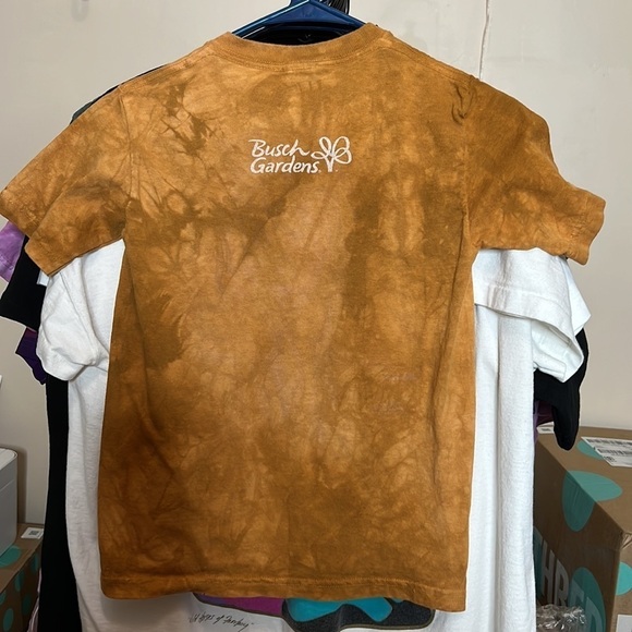 The Mountain Busch Gardens Tiger Animal Tie Dye Tee Size Medium Youth 2007 - Picture 2 of 6